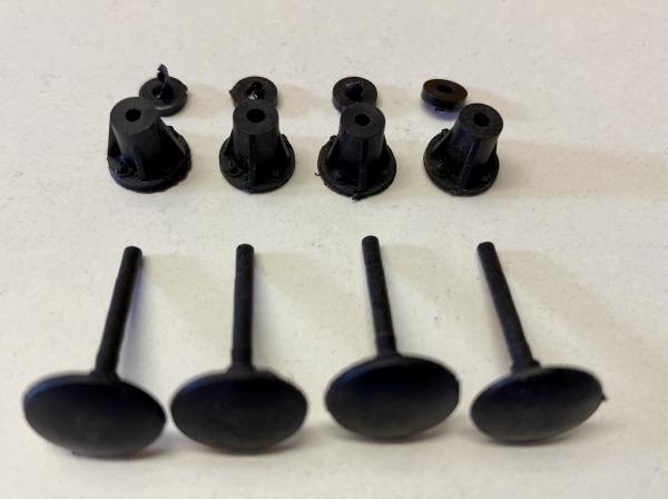 BUFFER SET UN-SPRUNG PLASTIC MOULDED