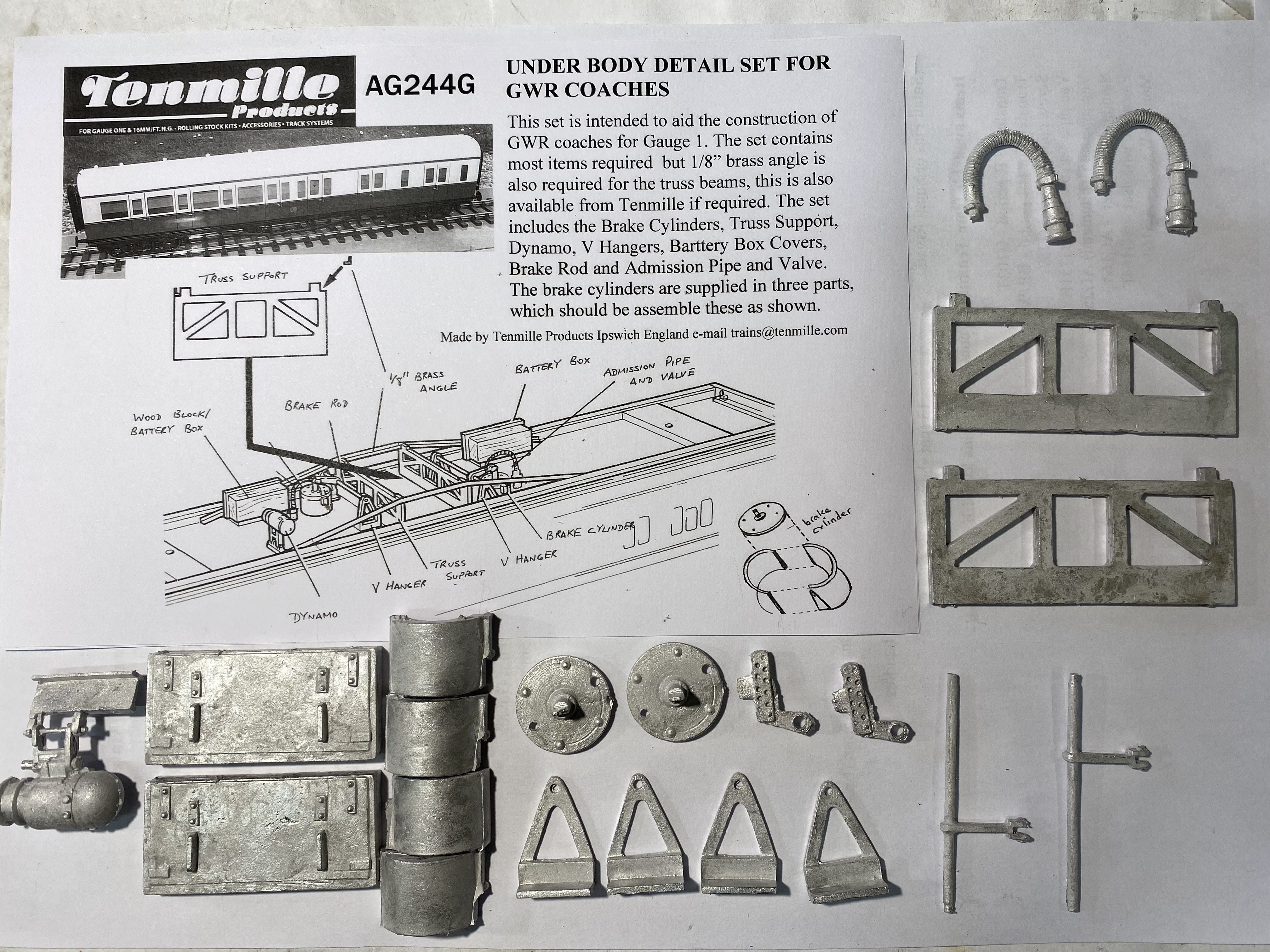 GWR CAST UNDERBODY DETAILING KIT