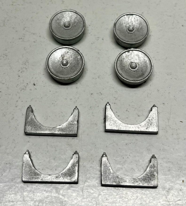GAS CYLINDER END CAPS AND SUPPORT SET